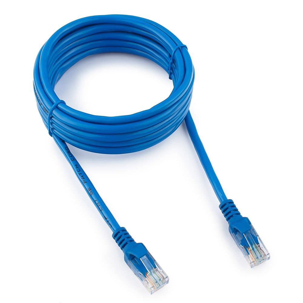 Cable  Patch cord  UTP 5e-Cat  3 m Cablexpert PP12-3M/B, синий