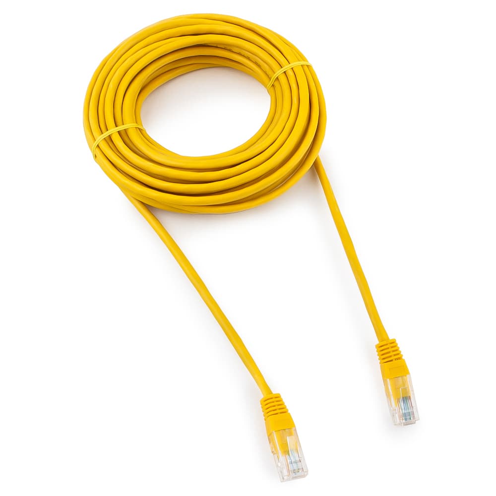 Cable  Patch cord  UTP 5e-Cat  7.5 m Cablexpert PP10-7.5M/Y, желтый