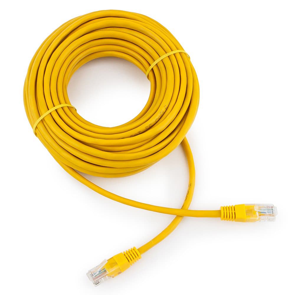 Cable  Patch cord  UTP 5e-Cat 10 m Cablexpert PP10-10M/Y, желтый