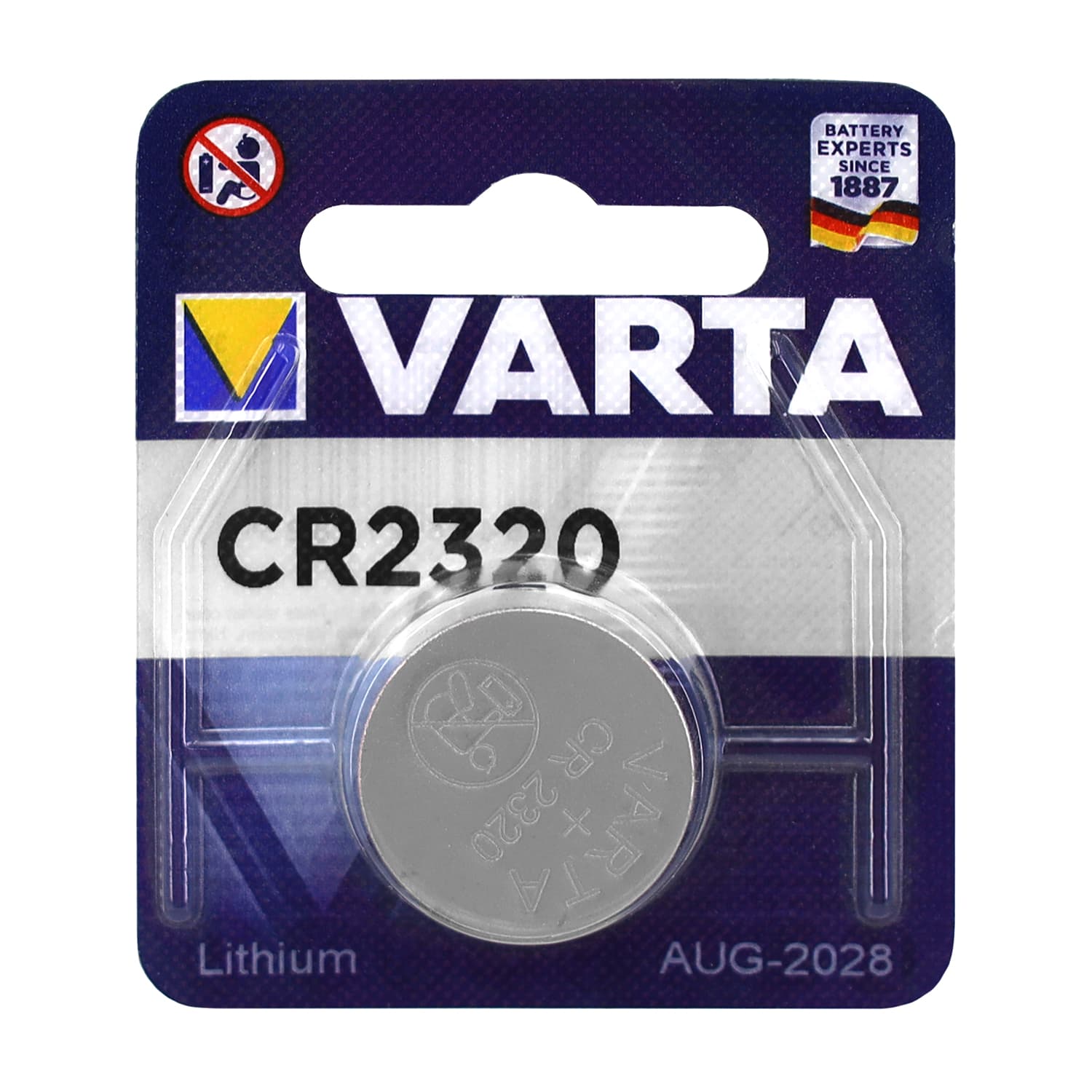 Батарейка Varta CR2320, lithium, 3V/135mAh, 1pc pack