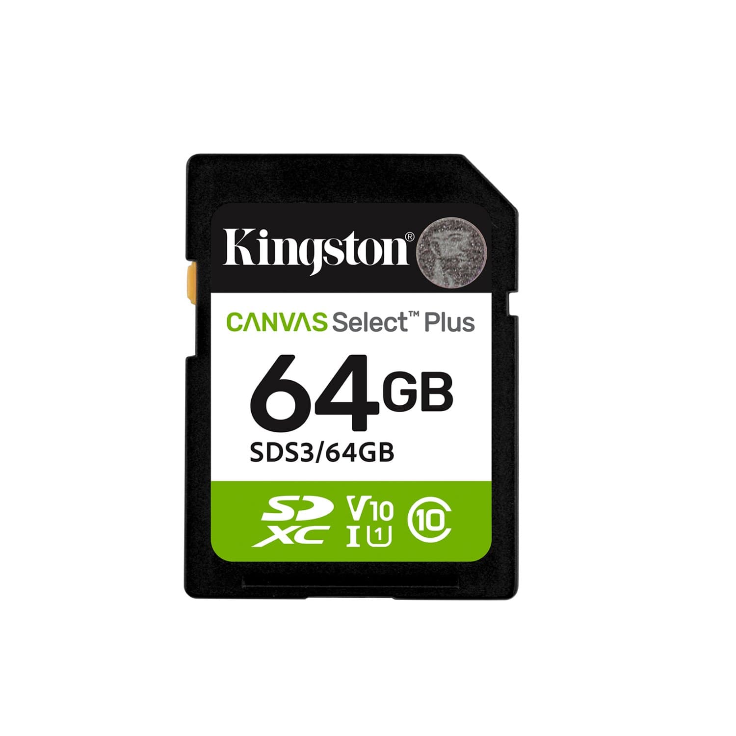 Карта памяти Kingston SDS3/64GB Canvas Select Plus C10 UHS-I U1 V10 64GB