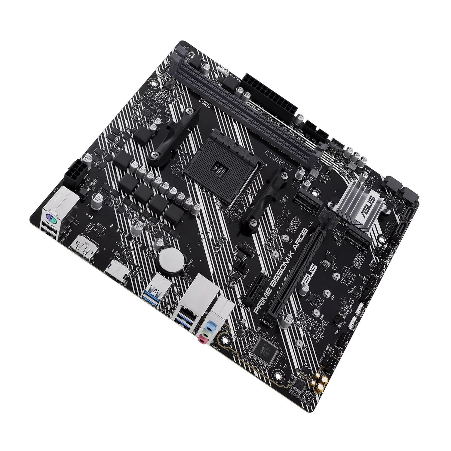 MB Socket AM4, MATX, AMD B550 (DVI+HDMI) ASUS PRIME B550M-K ARGB, 2DDR4, 2PCIx16, PCIx1