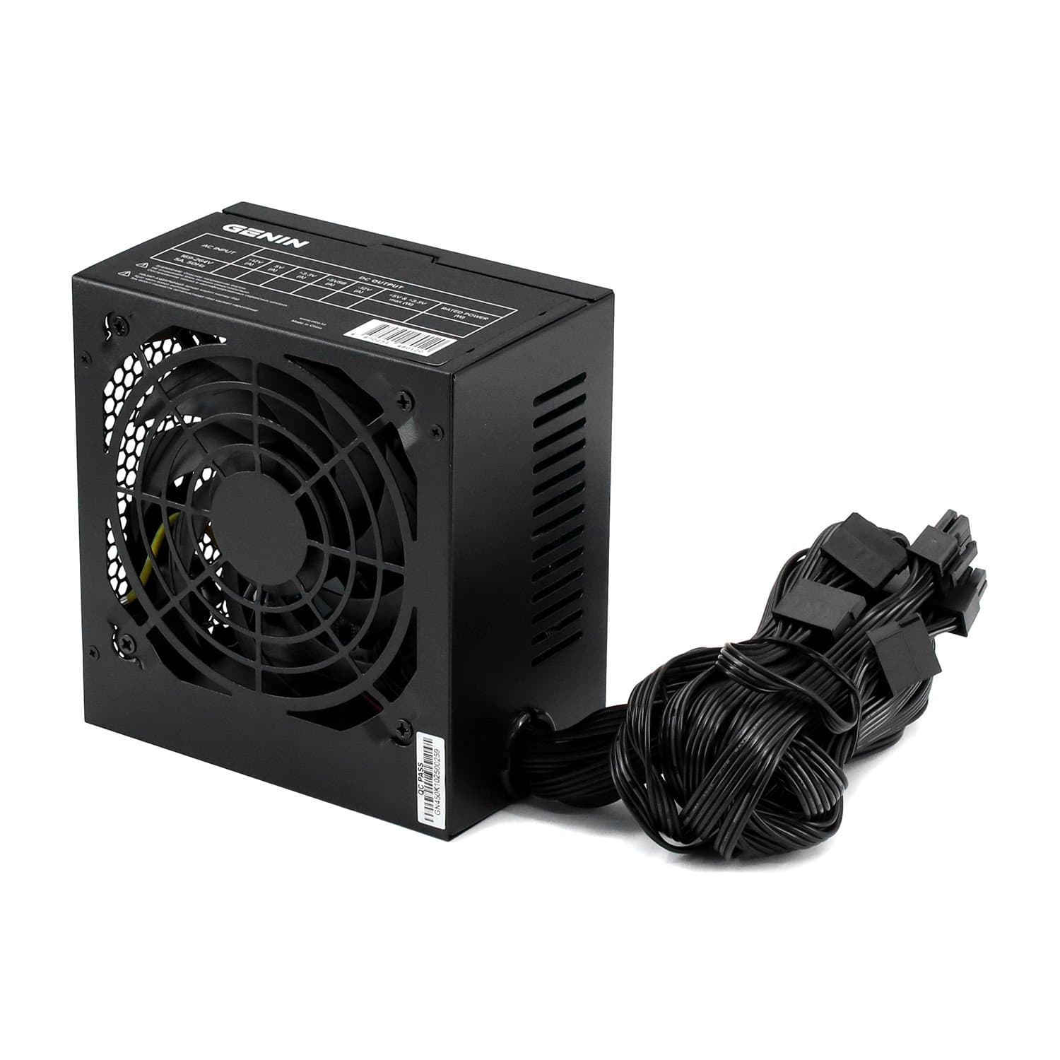 Power supply ATX Genin, GENPSU550K, 550W, 80plus, black