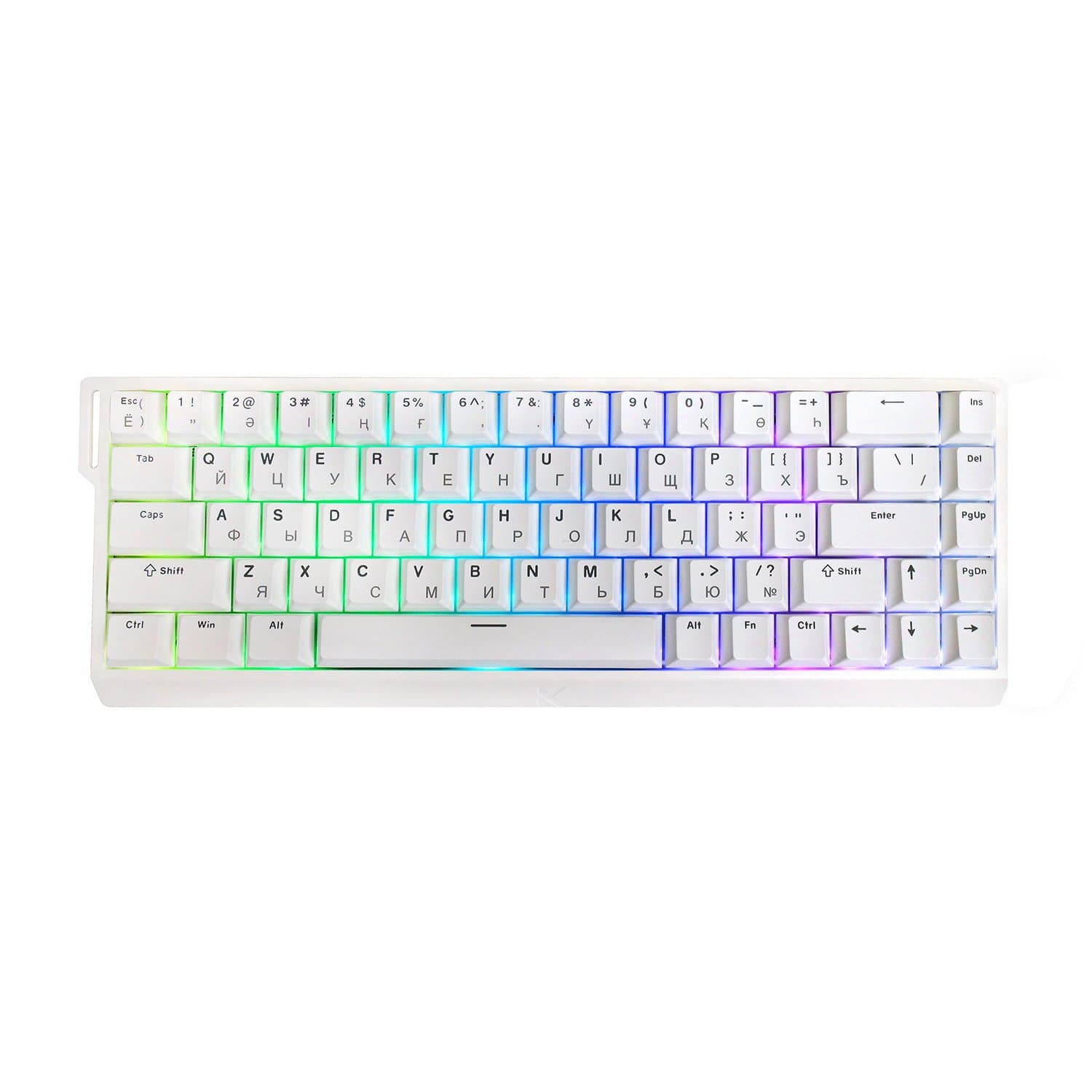 KeyBoard  USB, MCHOSE Ace 68 White, Ice Blue Magnetic Switch, MC-Ace68-15, wired