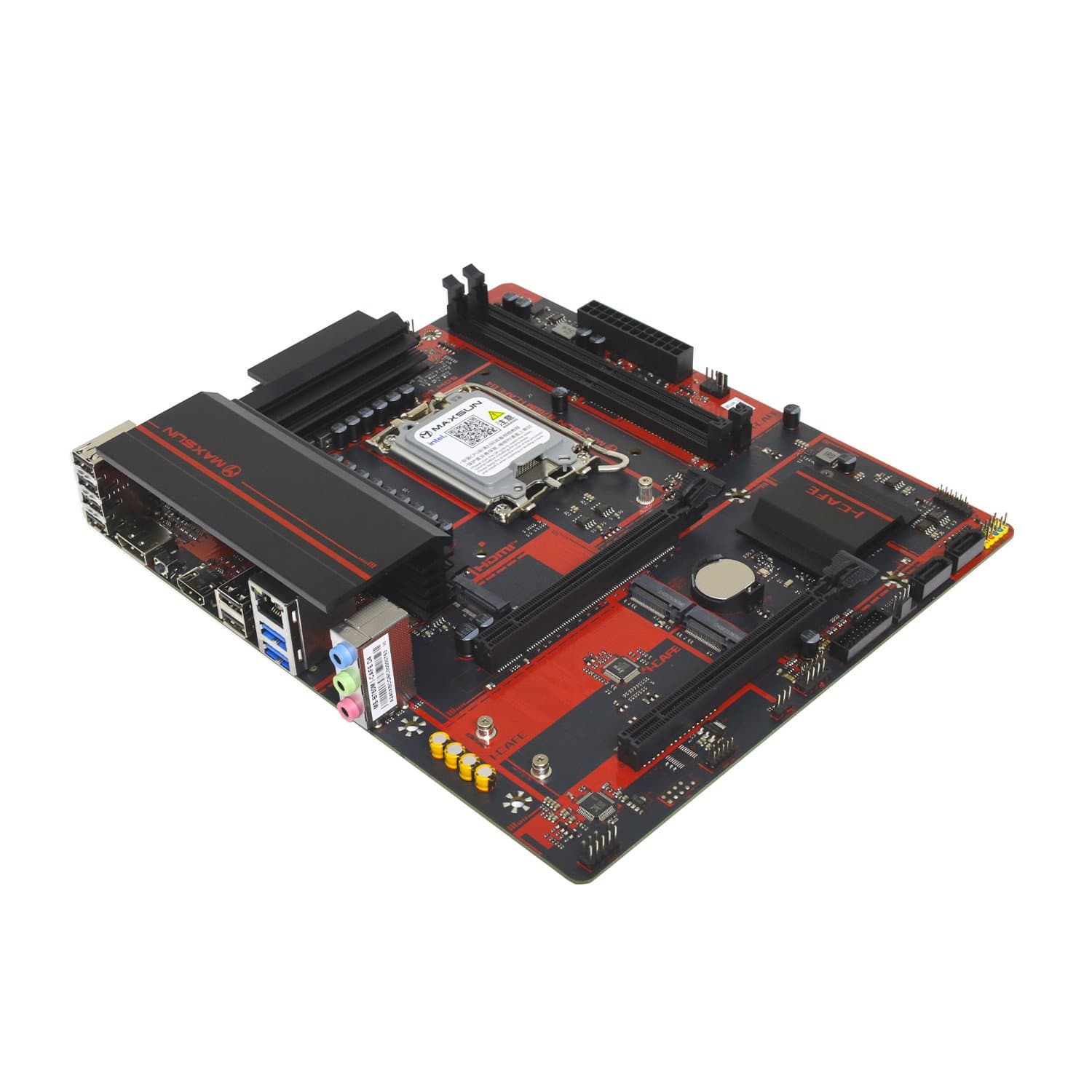 MB Socket1700, MATX, iB760 (DP+HDMI), MaxSun B760M I-CAFE D4, 2DDR4, 2PCIx16, 3PCIx1