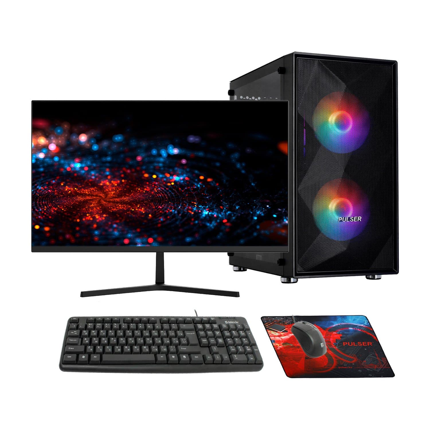 Core i5-12400F-2.5GHz/H610/RAM 16GB/SSD 512GB/RX580-8GB/no DVD/600W//Монитор 27" Sanc 100Hz/