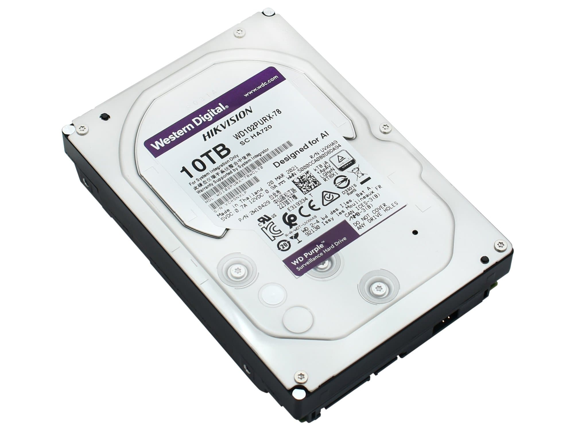 HDD SATA 10000 GB Western Digital Caviar Purple, WD102PURX, 7200rpm, 256MB cache, SATA 6 Gb/s