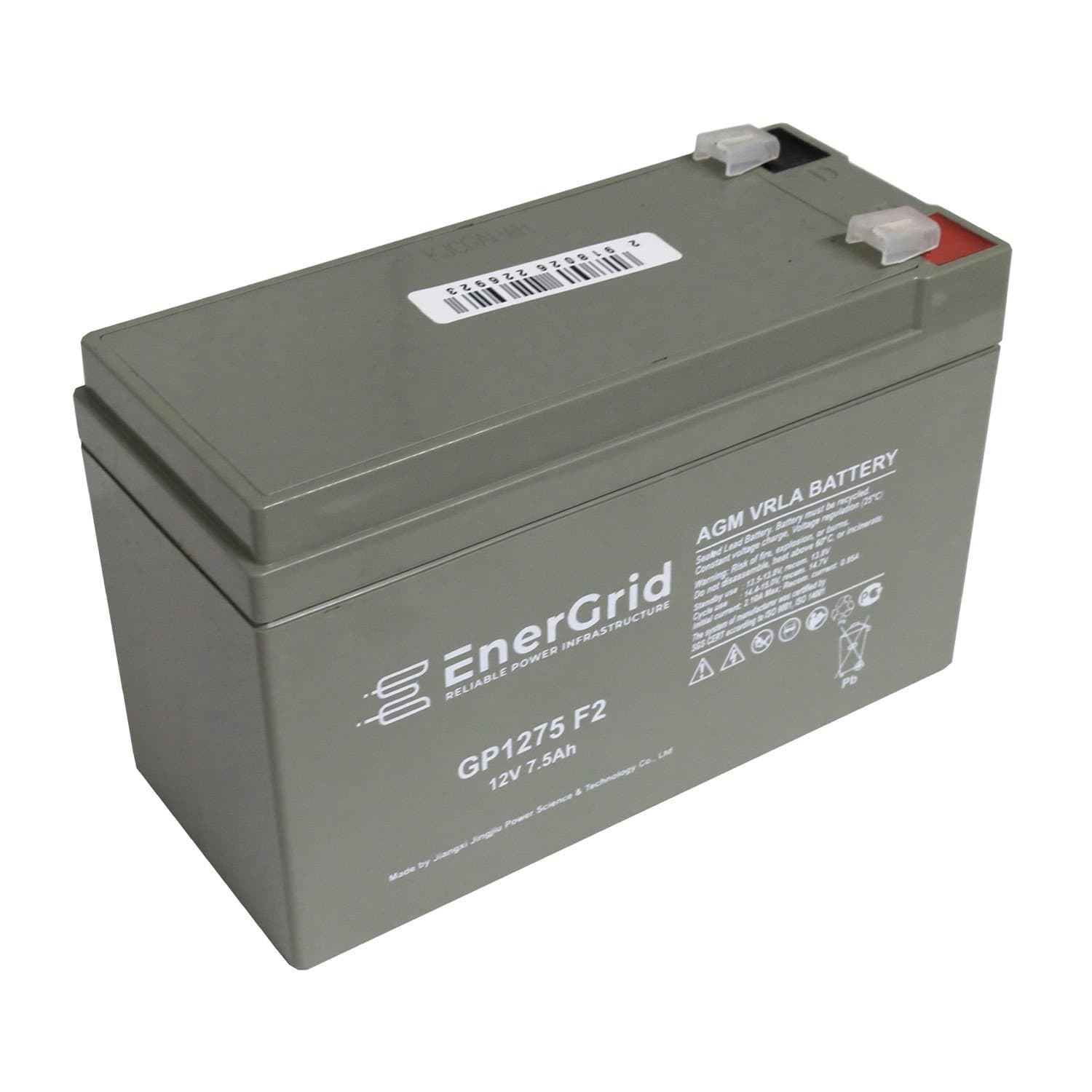 Батарея для UPS 12V,  7.5Ah, EnerGrid GP1275 F2, 151x65x94mm
