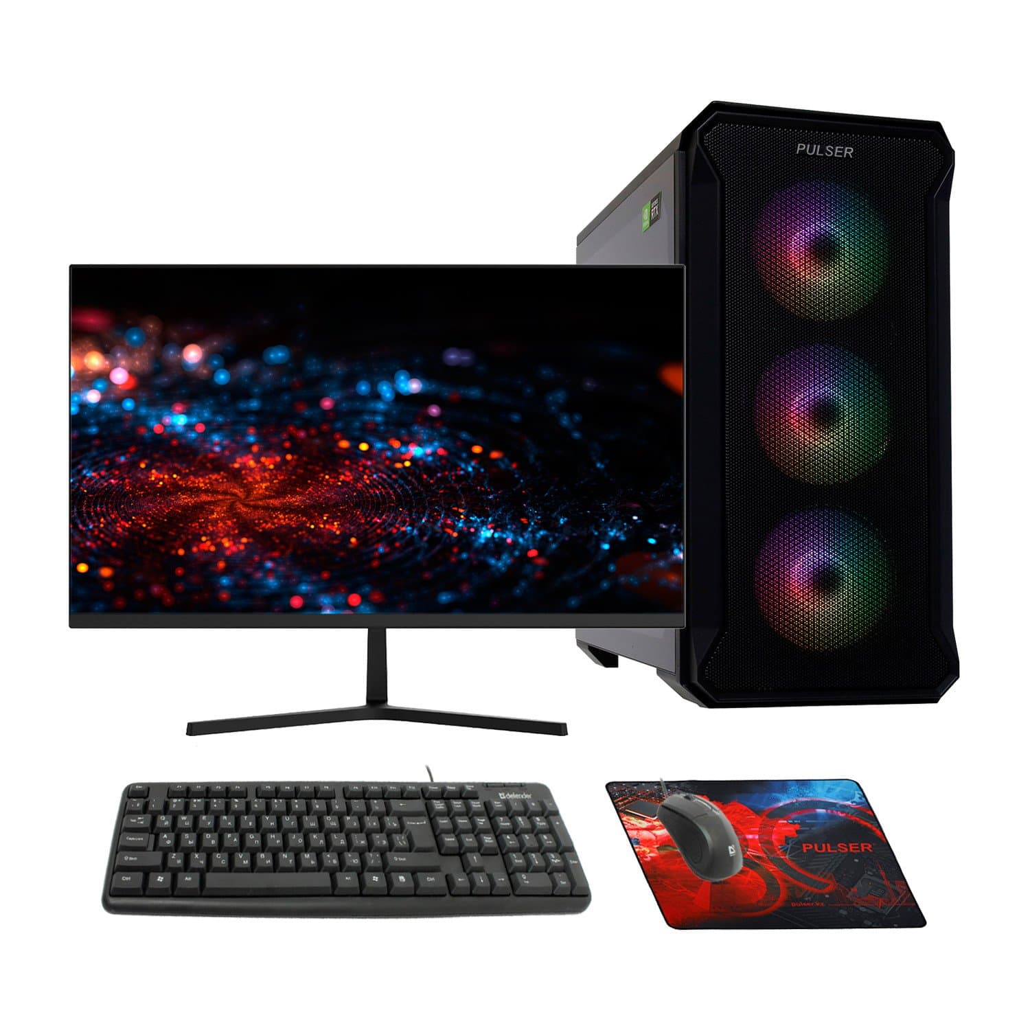 Core i5-12400F-2.5GHz/H610/RAM 16GB/SSD 512GB/RTX3050-6GB/no DVD/600W//Монитор 27" Sanc 100Hz/