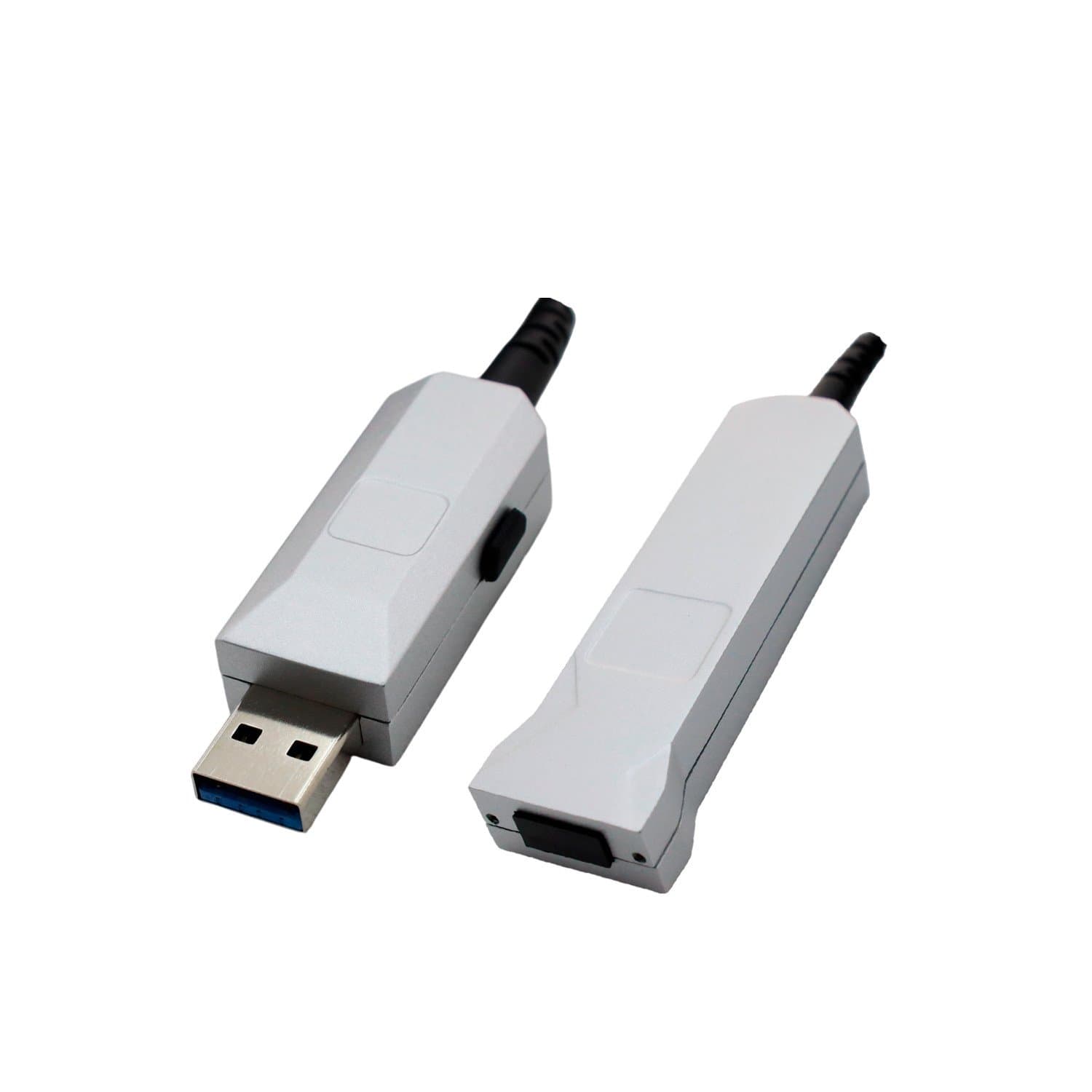 Cable USB (удлинитель) Type Am- Af,30m, Vinteo VC-43, HyBrid Optical, USB 3.0, black, brown box