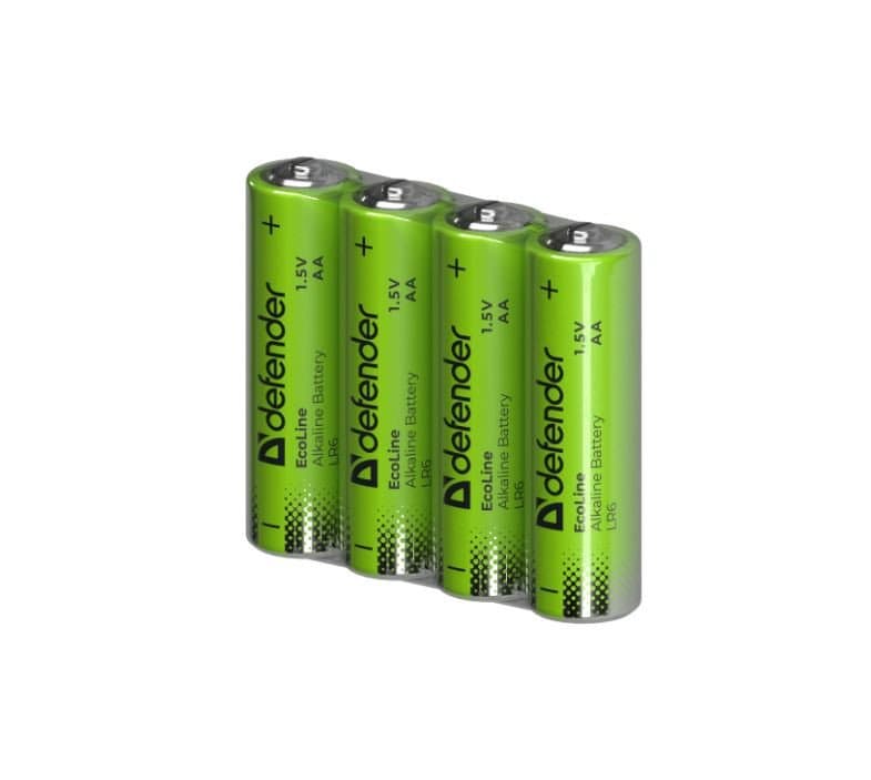 Элемент питания LR6-4S АА Defender Alkaline LR6-4S - 4штуки в пленке