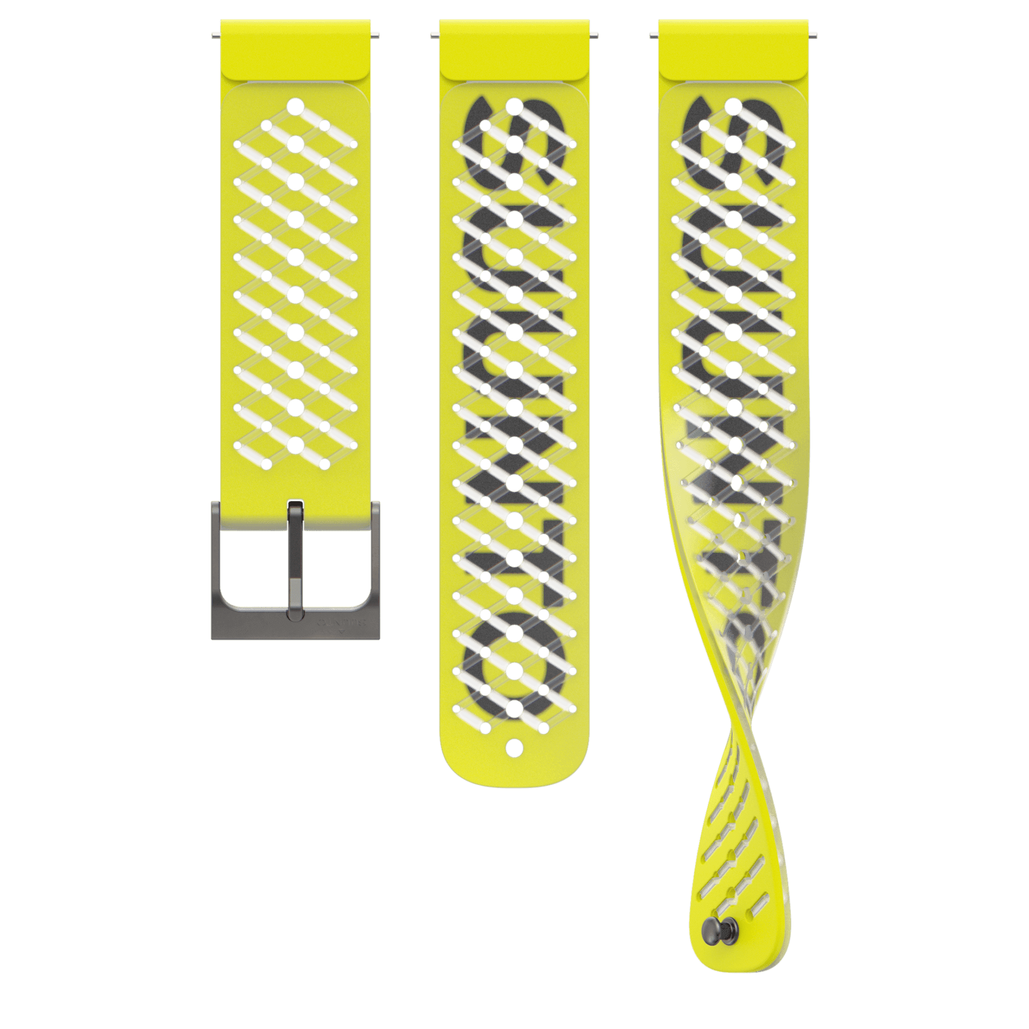 Ремешок силиконовый для часов Suunto 22 мм SILICONE STRAP LEMON YELLOW S+M