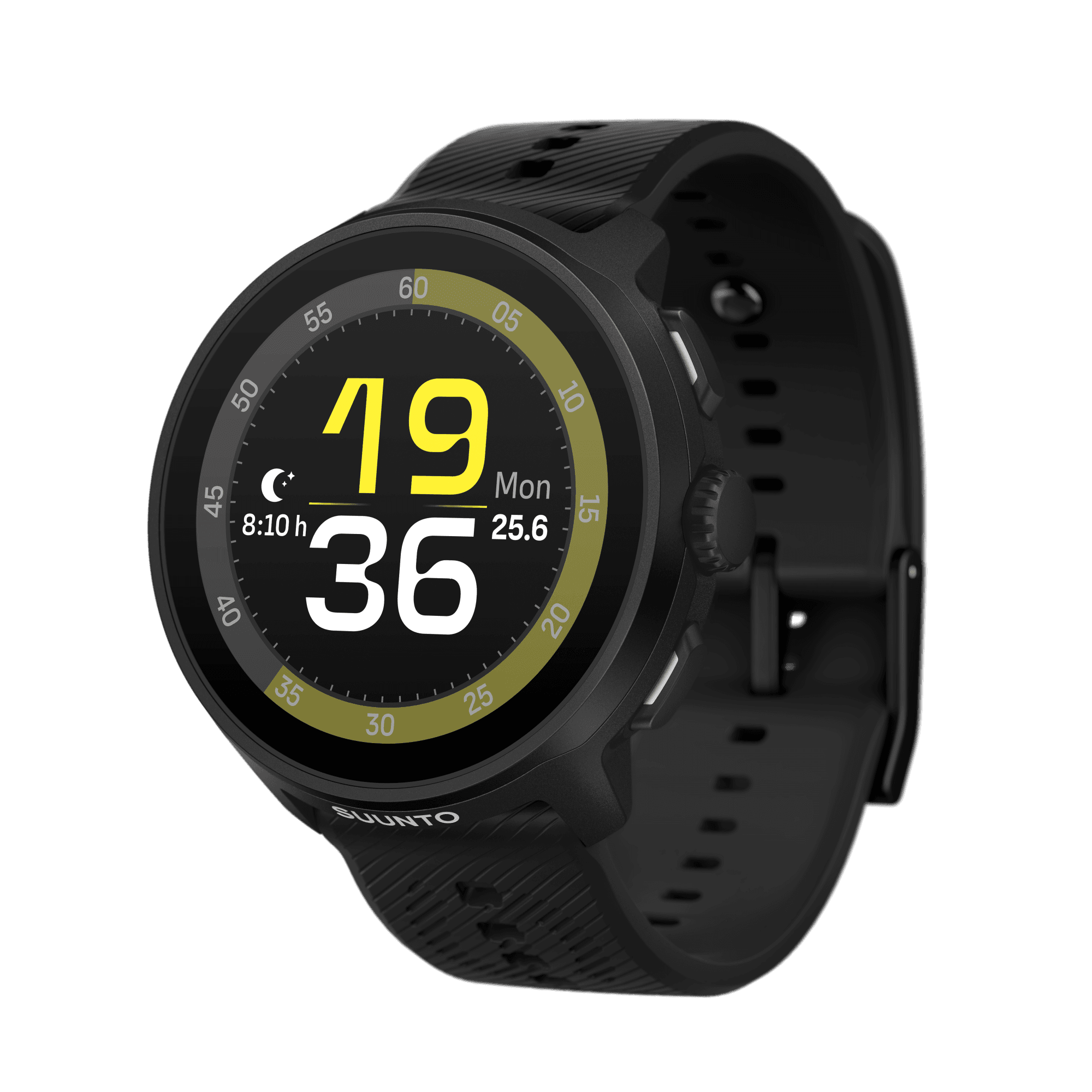 Часы спортивные SUUNTO RUN ALL BLACK (силиконовый ремешок)