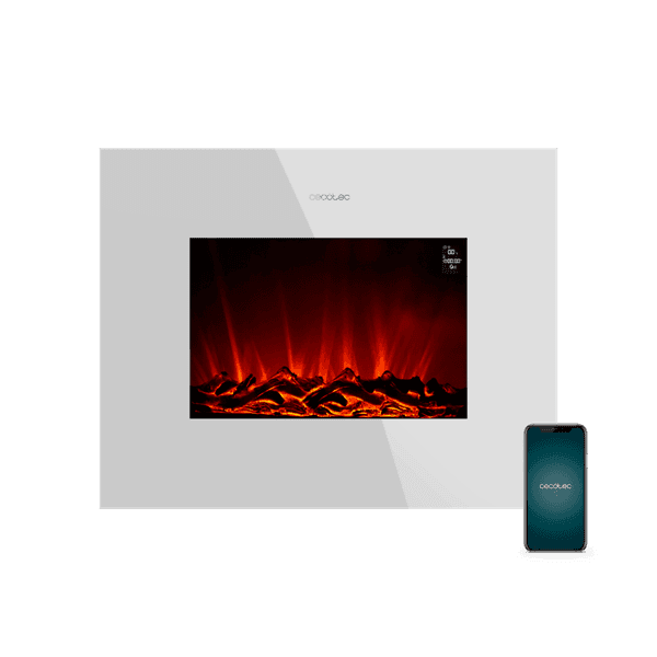 Камин электрический настенный Cecotec ReadyWarm 2690 Flames Connected белый