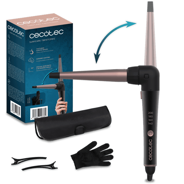 Плойка Cecotec SurfCare TwistConic черный