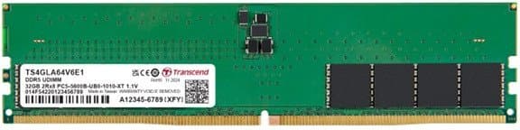 Память оперативная DDR5 Desktop Transcend TS4GLA64V6E1 32GB 5600 MT/s