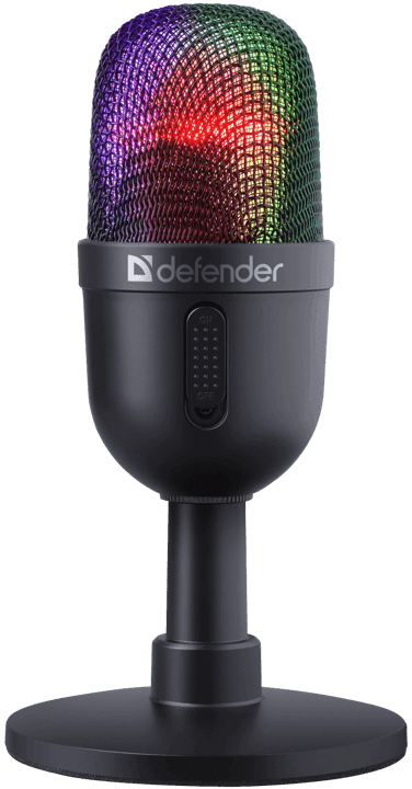 Игровой стрим микрофон Defender Forte GMC 350 USB черный