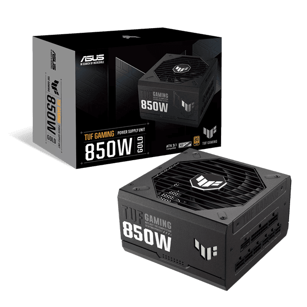 Блок питания ASUS  850W, TUF Gaming 850W Gold, Full Modular, 80+ GOLD, КПД 92%, TUF-GAMING-850G