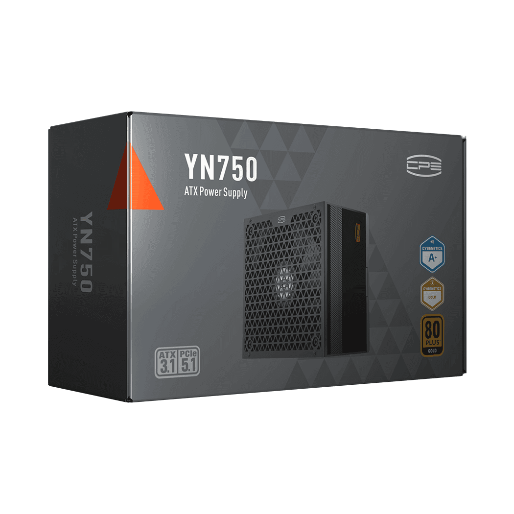 Блок питания PCCooler  750W, YN750, Full Modular, 80+ GOLD, ≥90.5%, Fan 135mm, Черный, P5-YN750-G1F