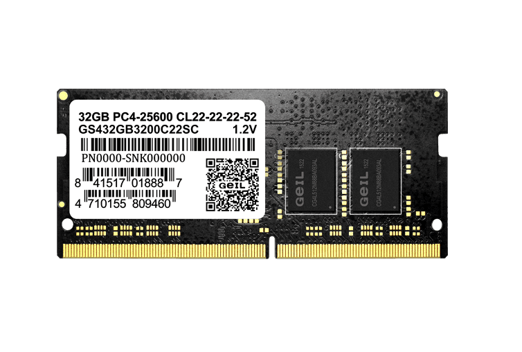 Оперативная память для ноутбука 16Gb DDR4 3200MHz GEIL SO-DIMM 22-22-22-52 GS416GB3200C22S