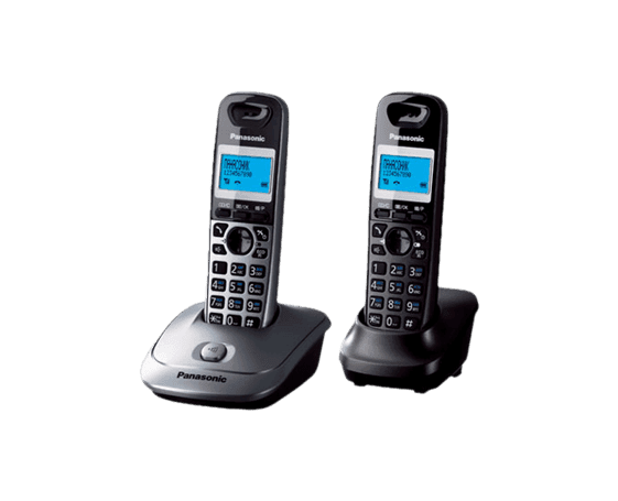 Радиотелефон PANASONIC KX-TG2512 (RU2)  Темно-серый металлик/серый металлик Доп.трубка в комплекте.