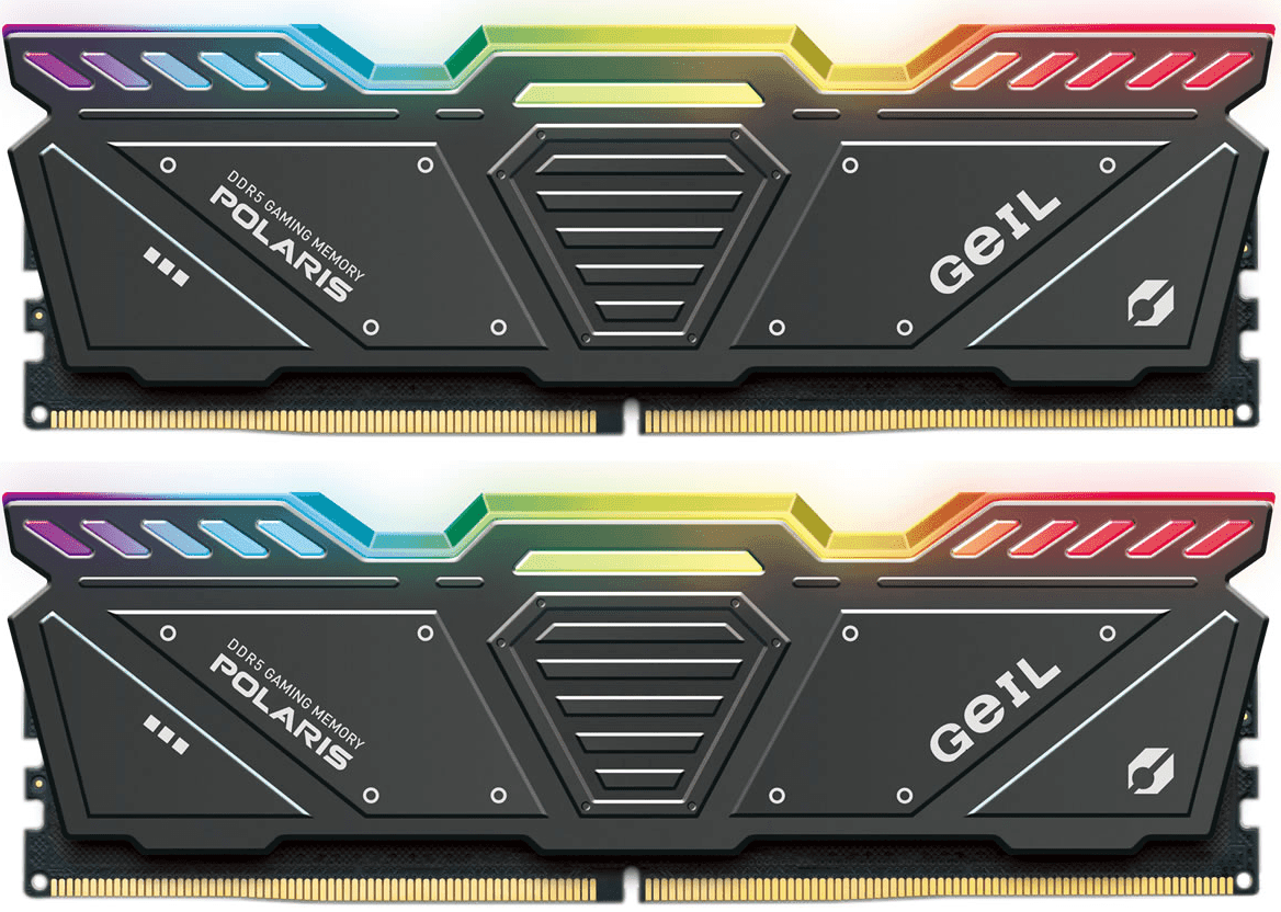 Оперативная память 32GB Kit (2x16GB) GEIL Polaris RGB 5600Mhz DDR5 UDIMM CL38 GOSG532GB5600C38ADC