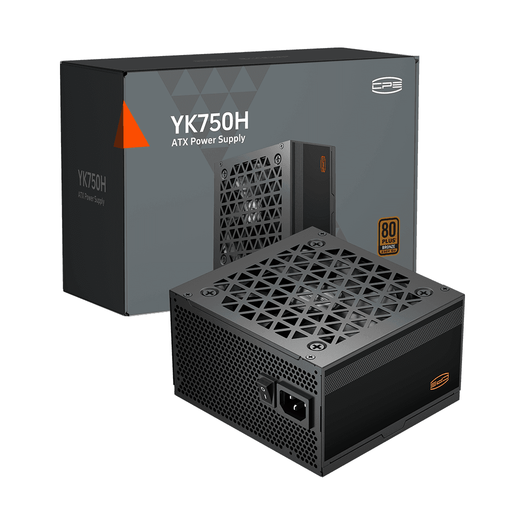 Блок питания PCCooler  750W, YK750H, Non Modular, 80+ BRONZE, ≥88%, Fan 120mm, Черный, P3-YK750H-B1H