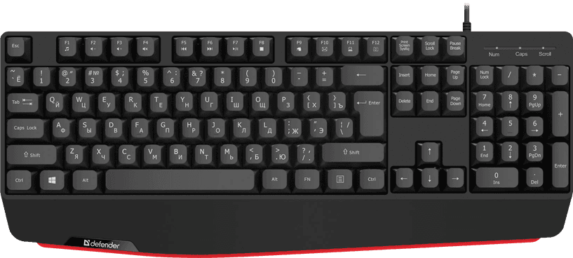 Клавиатура USB Defender Atom HB-546 черный