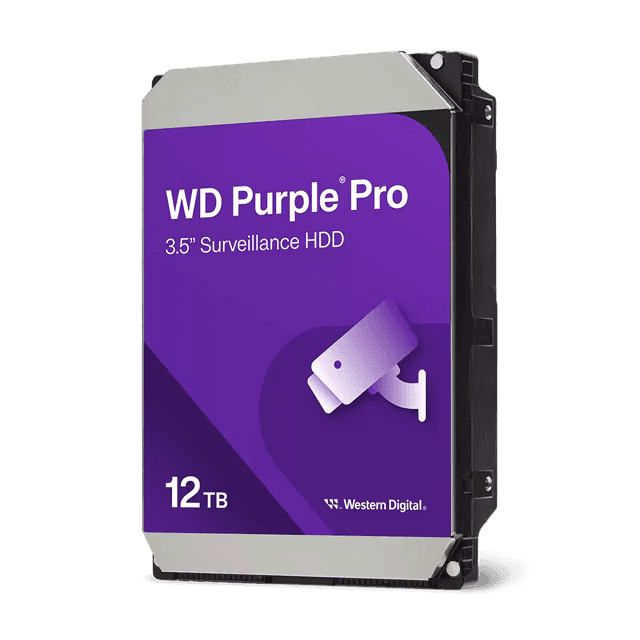 Жесткий диск для видеонаблюдения HDD 12Tb Western Digital Purple Pro SATA 6Gb/s 256Mb 3,5" WD122PURP