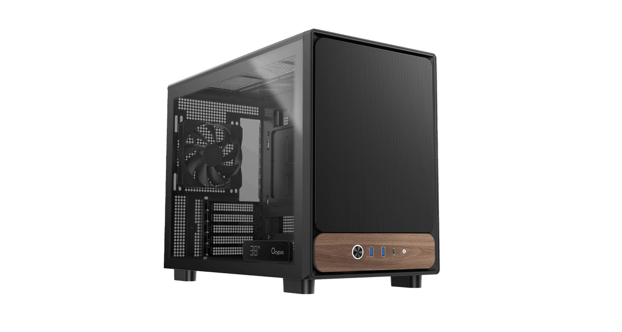 Корпус Ocypus Delta C40 BK Digital mATX/mini-ITX 2xUSB3.0 1xType-C Черный Delta-C40-BKG300XX-GL