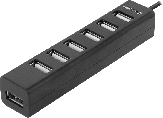 7-портовый мини-разветвитель USB 2.0 Defender Quadro Swift, НОВИНКА!