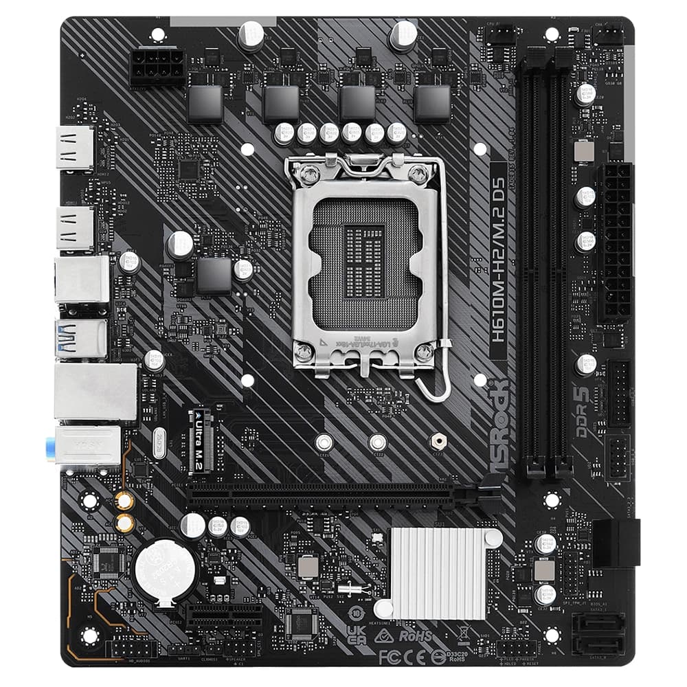 Материнская плата ASRock H610M-H2/M.2 D5, LGA1700