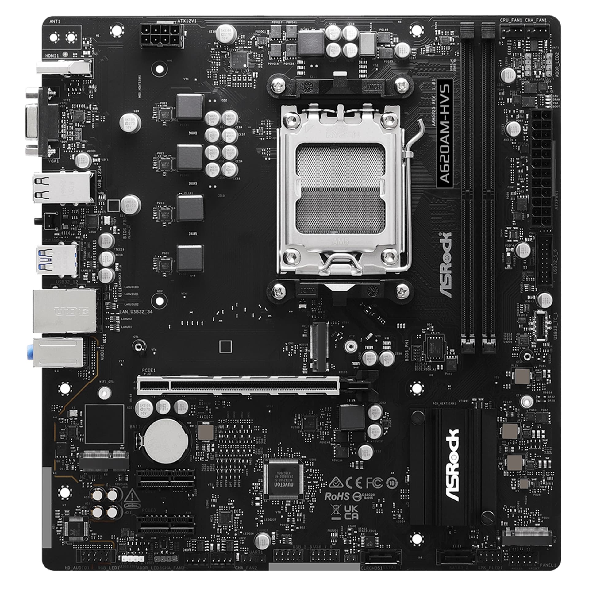 Материнская плата ASRock A620AM-HVS, AM5