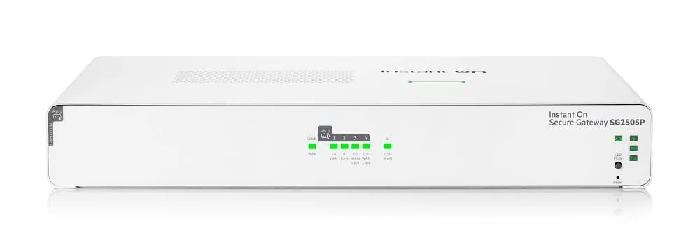 Шлюз HPE Networking Instant On Secure Gateway 5-port SmartRate 2.5G PoE+ 64W SG2505P EU en (S0G34A#ABB)